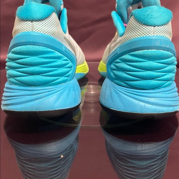 Nike Lunarglide 6 GS SZ 7Y White Pink Blue 654156 100 - Picture 3 of 13